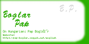 boglar pap business card